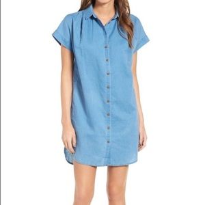Madewell Central Linen Blend Shirtdress